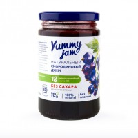 Низкокалорийный джем Yummy Jam из черной смородины (350г)
